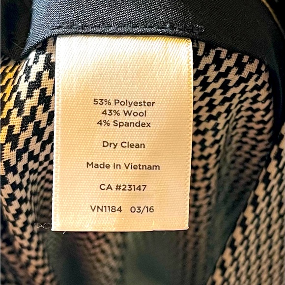 Talbots checkered print pant size 14P CB188 - Picture 3 of 6